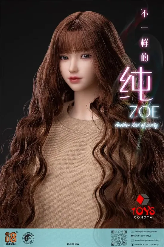 I8-H005 5体セット　1/6フィメールHeadゾーイ　ABCDE I8-H005 5体セット 1/6フィメールHeadゾーイ ABCDE i8TOYS 1/6 Zoe