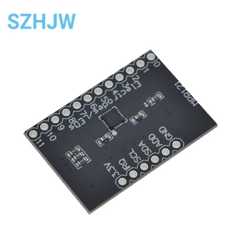 MPR121 정전식 터치 센서 모듈 Arduino용 I2C 인터페이스 브레이크아웃 보드, 12키 터치 컨트롤(1/5/10PCS)