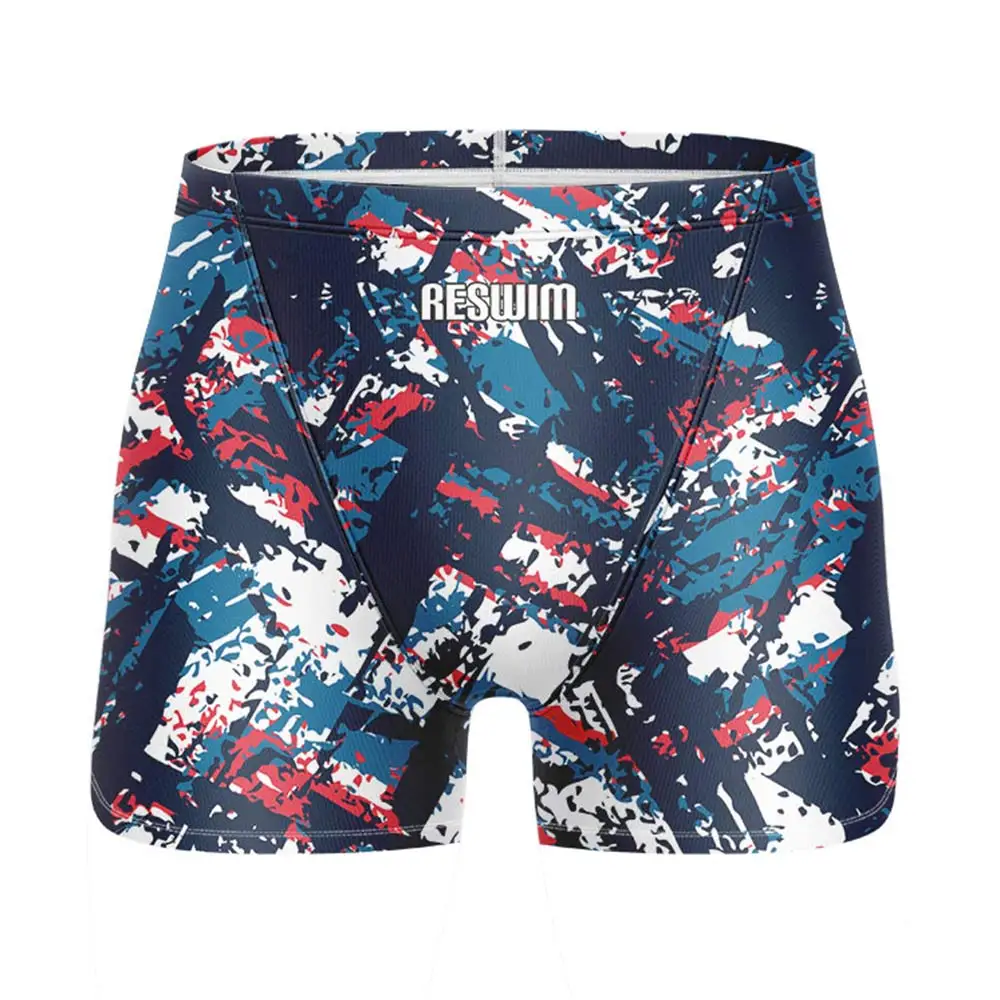 Summer Men's Swim Jammer Endurance Athletic Training Swimsuit Beach Swimming Trunks For Swimwear Jammers Tight Surf Shorts