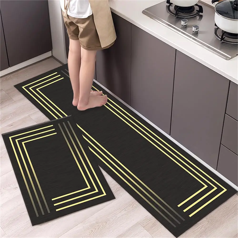 Alfombra Pasillo Antideslizante (80x130cm) - Poliéster Lavable - Para Cocina, Entrada O Dormitorio