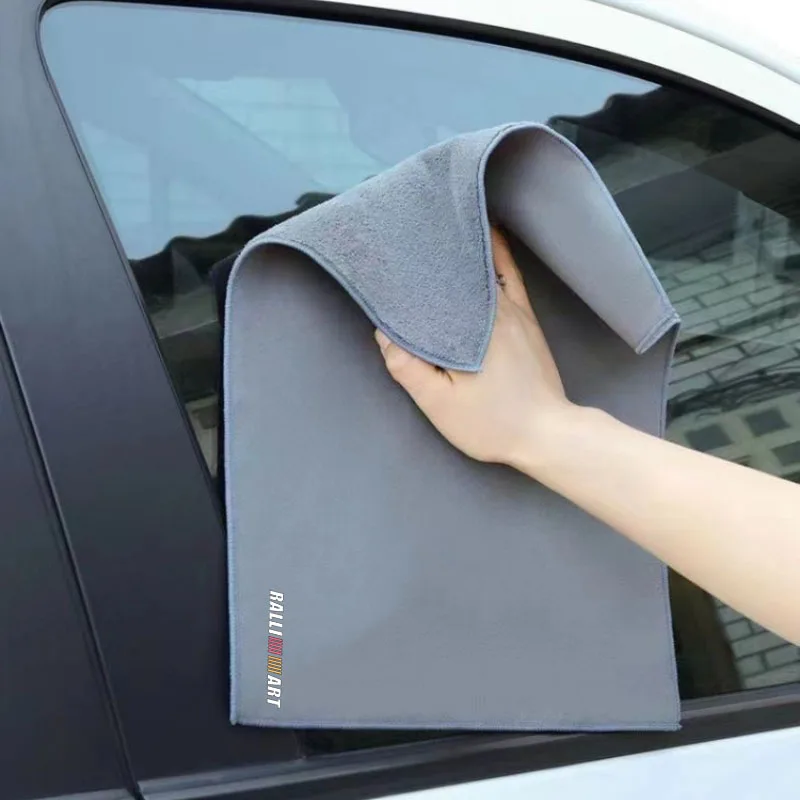 Car Cleaning Cloth Wash Coral Velvet  for RALLIART  Fleece Car Detailing Microfiber Towel Auto Washing Accessories