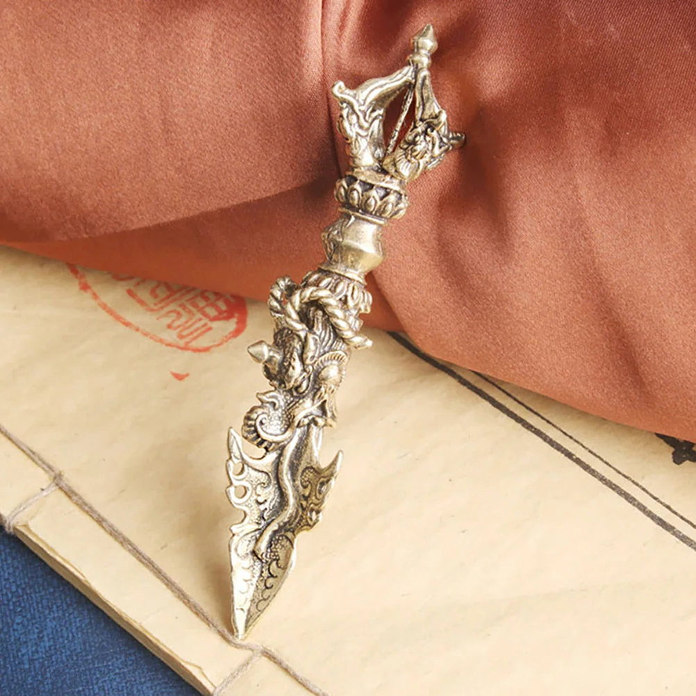 

Brass Vajra Pestle Statue Desktop Vajra Pestle Sculpture Vajra Pestle Figurine