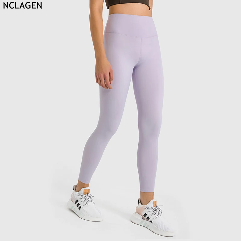 

NCLAGEN Yoga WOMAN LEGGING Naked-feel Skin Friendly Pants High Waist Elastic Squat Proof Slim Workout GYM Tights Fitness Bottoms