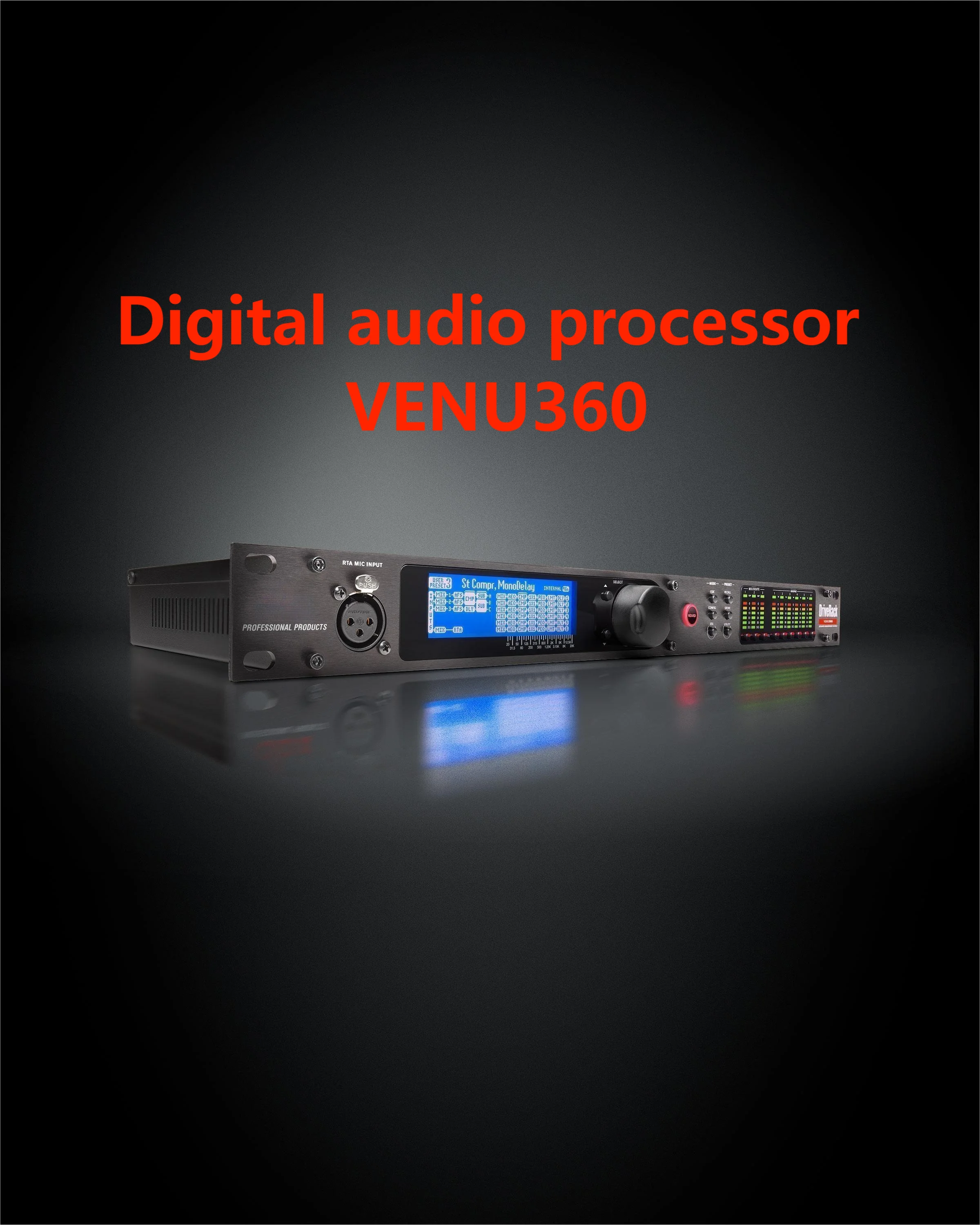 VENU360 Driverack Professional Audio Processor 3 In 6 0ut Complete Loudspeaker ManageSound System Digital Music Audio Processor