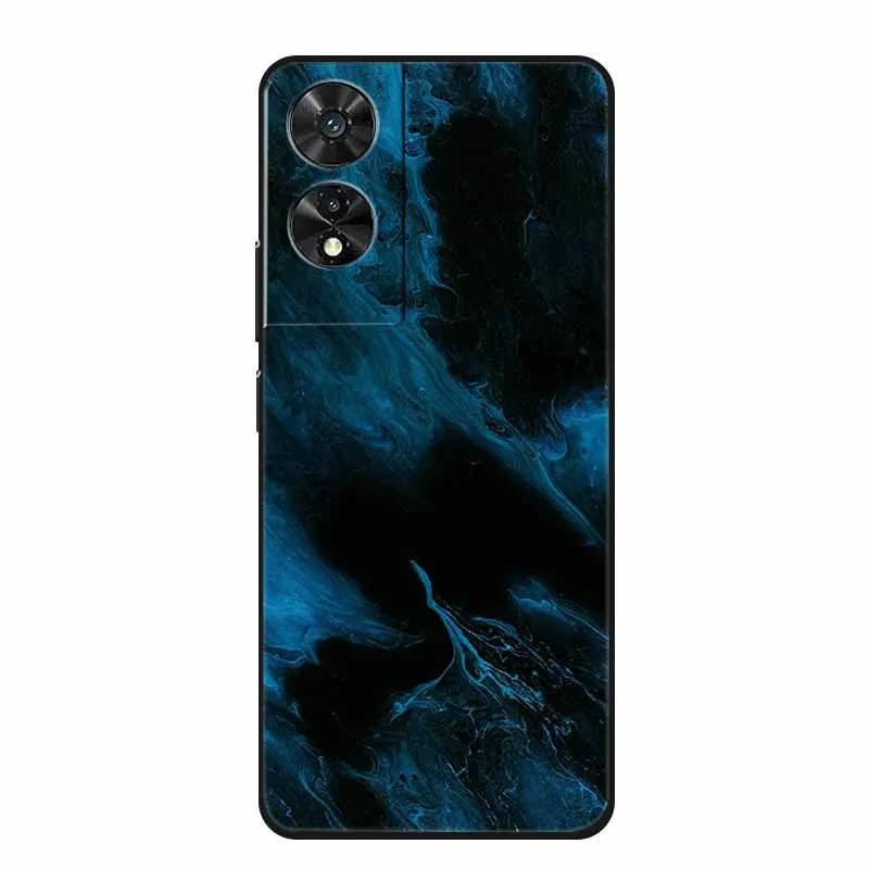 Black Geometric Silicone TPU Phone Case - Soft Back Cover Shield