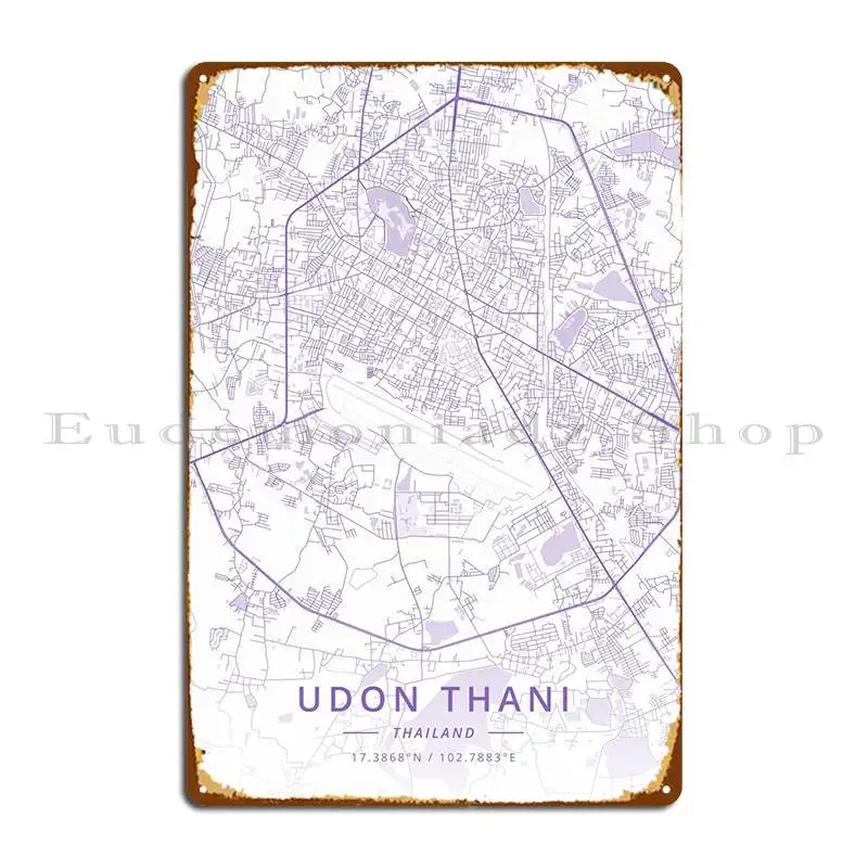 

Udon Thani Thailand Metal Sign Rusty Garage Decoration Pub Iron Wall Plaque Tin Sign Poster