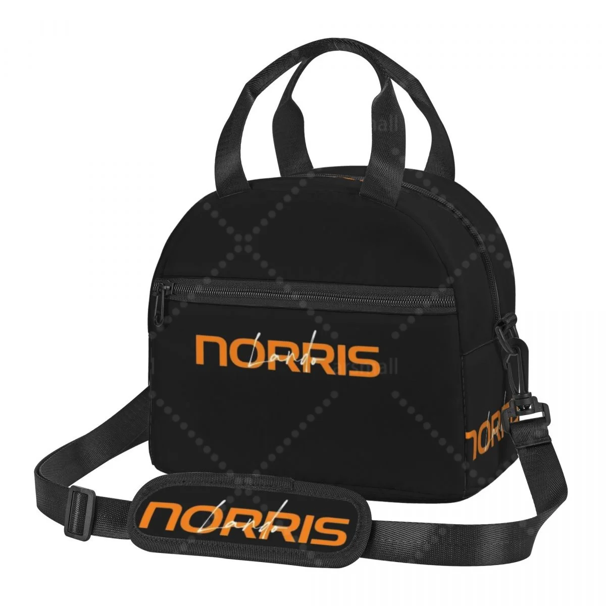 Lando Norris 4 도시락 상자 조절 가능한 어깨 끈이 있는 휴대용 재사용 가능한 쿨러 점심 토트 백
