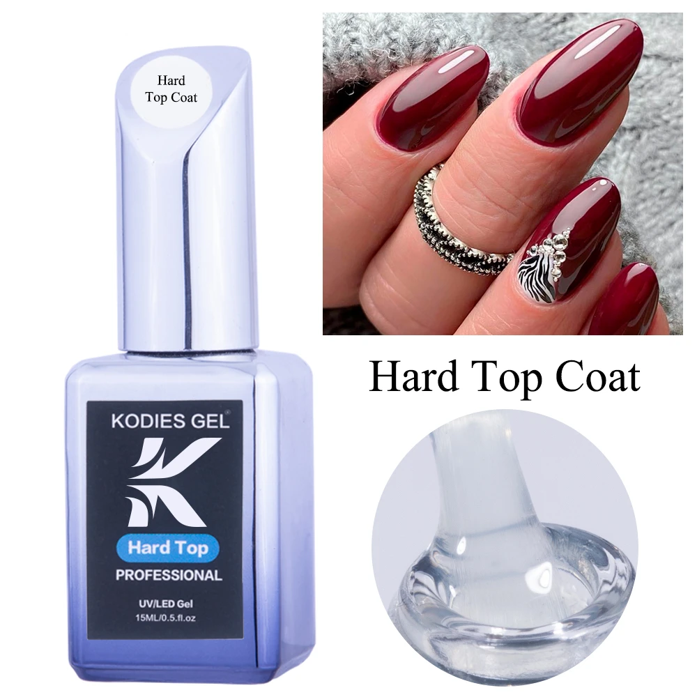 Color Hard Gel Top Coat Super Shiny — Light Elegance