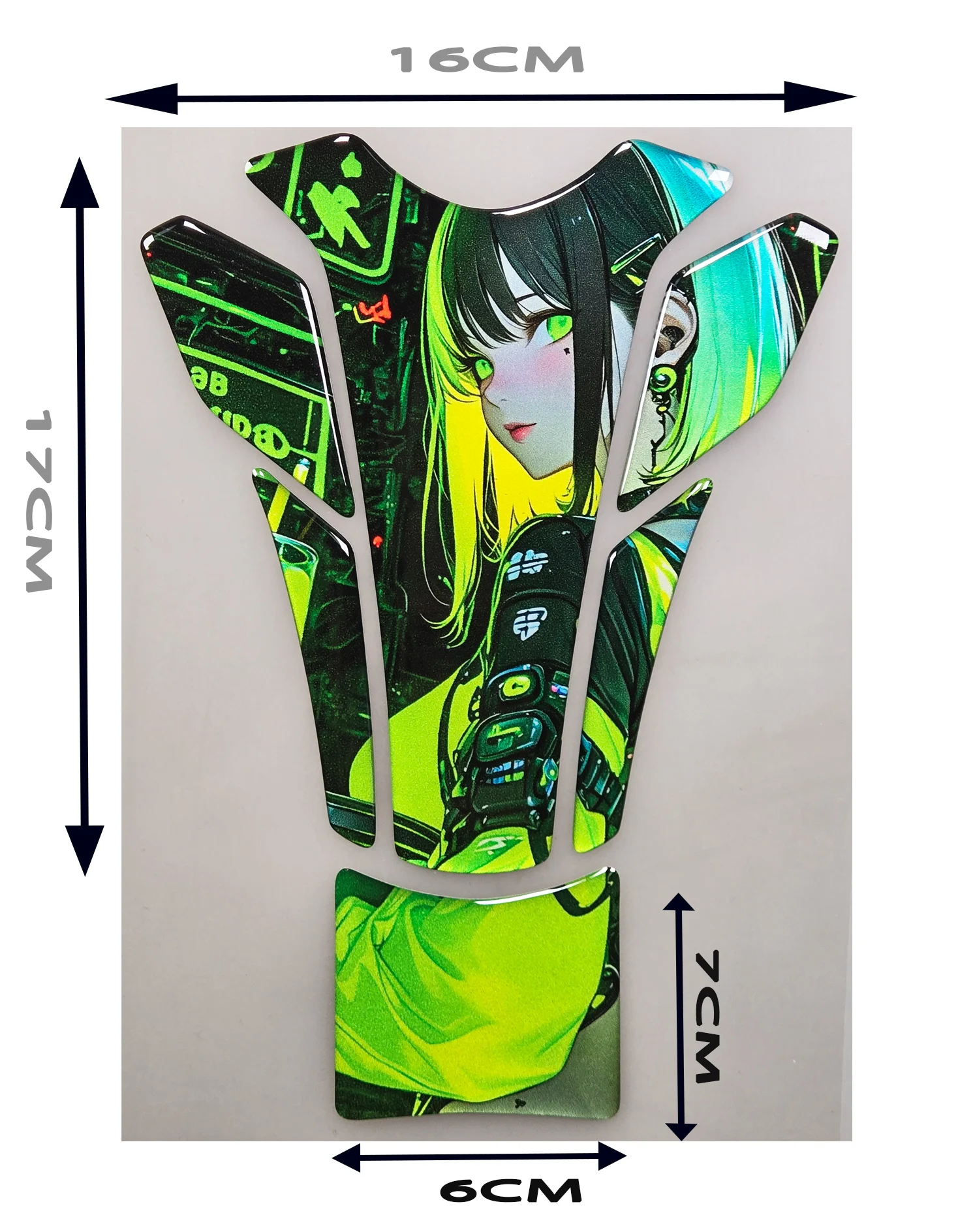 Motorcycle Universal 3D Tank Sticker Oil Gas Protector For SUZUKI YAMAHA