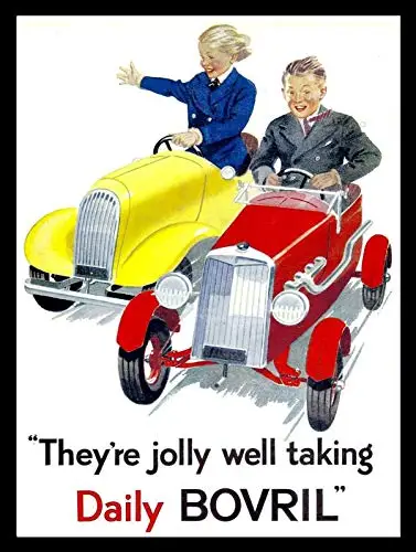 

They're Jolly Well Taking Daily Bovril Metal Tin Sign 8x12 Inch Garage Bar Restaurant Club Decor