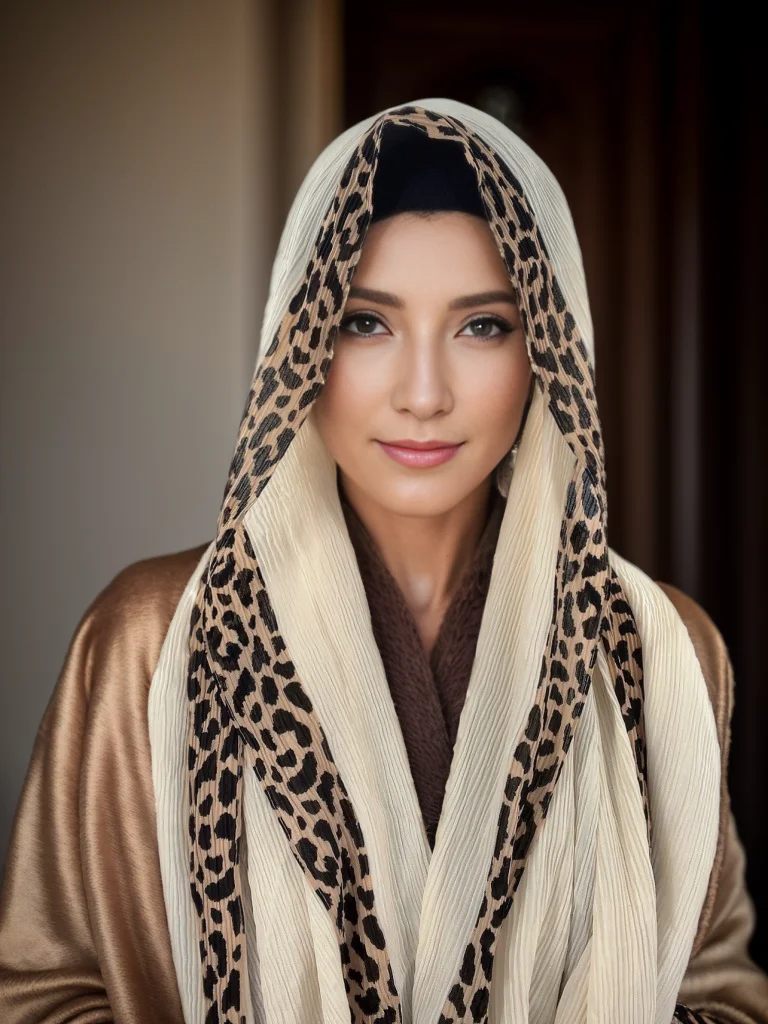 New folded cotton leopard print scarf Islamic solid hijab pleated hijab foulard wrap