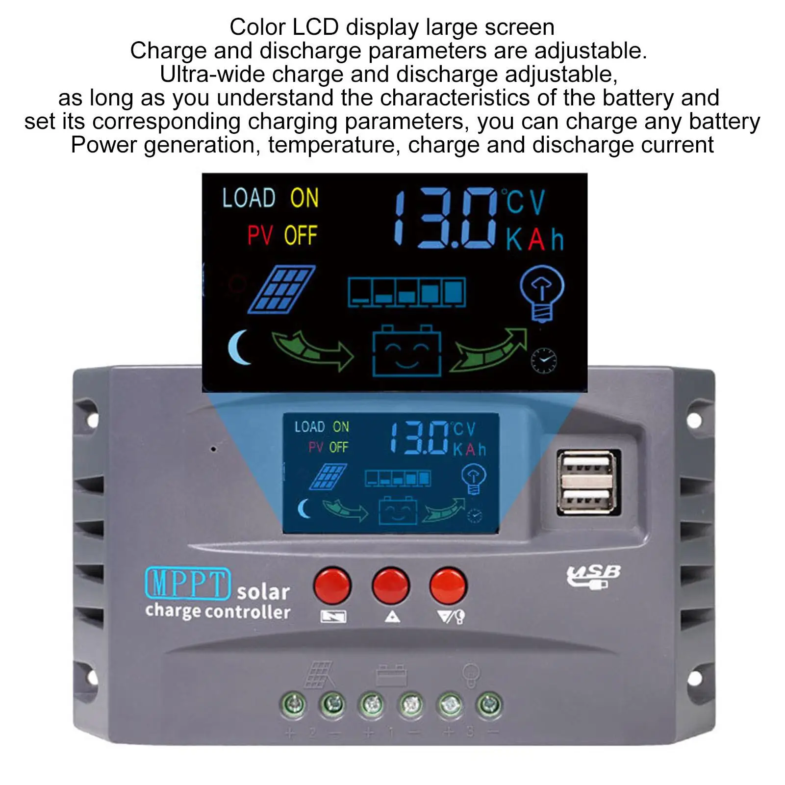 10A MPPT for solar Charge Controller 12V/24V for Yachts, Boats, villas & Billboards-Professional solar Power