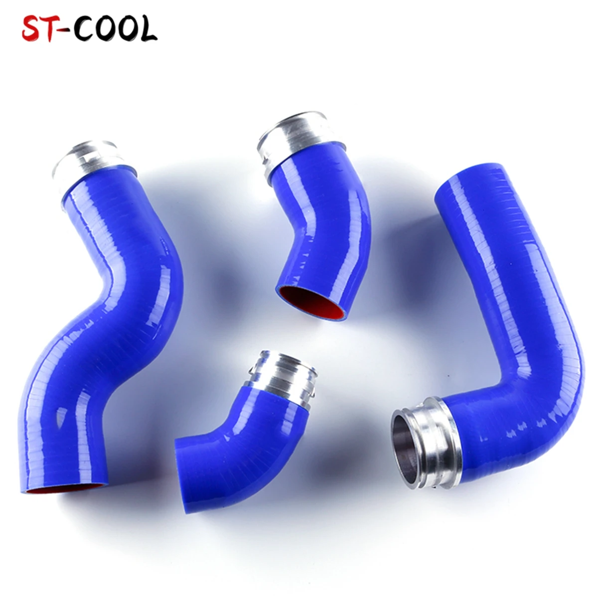 

FOR VW GOLF GTI MK5 MKV FSI 2.0T Turbo 2004-2009 2005 2006 2007 2008 Intercooler Silicone Hoses Tube Piping Kit 4Pcs 10 Colors