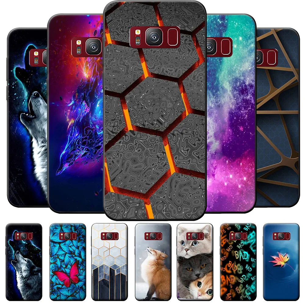 Per Samsung S8 Custodia Cover Cool Cat Fashion Case Per Samsung Galaxy S8 Plus Borse Per Telefono Samsung S8 S8Plus Paraurti In Silicone Animale
