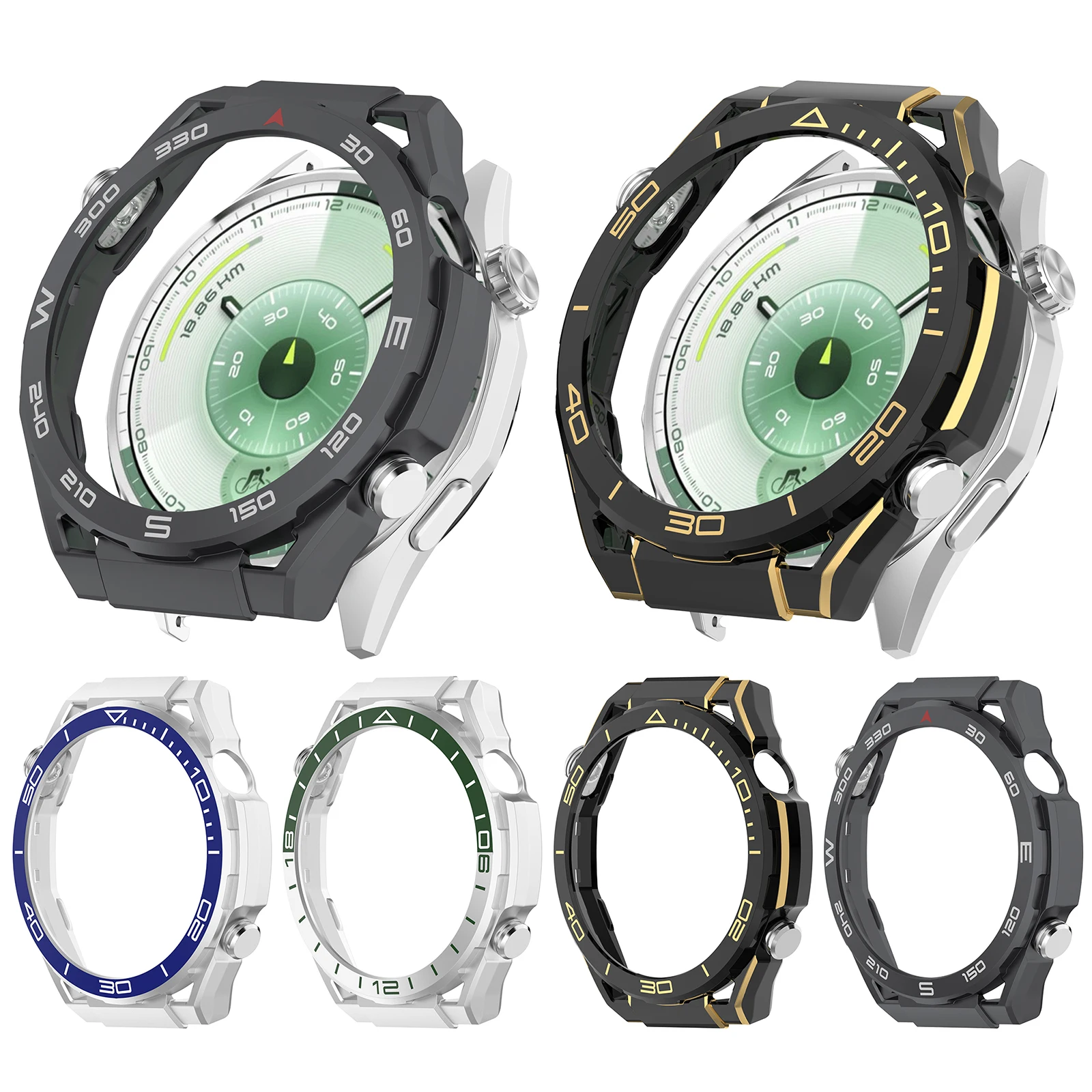 Premium Protective Case Frame for Huawei Watch GT6 Pro – Hollow Design Watch Cover Accessory