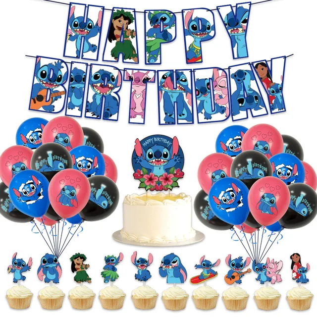 1 Set Lilo & Stitch Theme Birthday Party Disney Balloons Stitch Party  Decorations Baby Shower Boy Girl Kids Favors Toys Gift - AliExpress