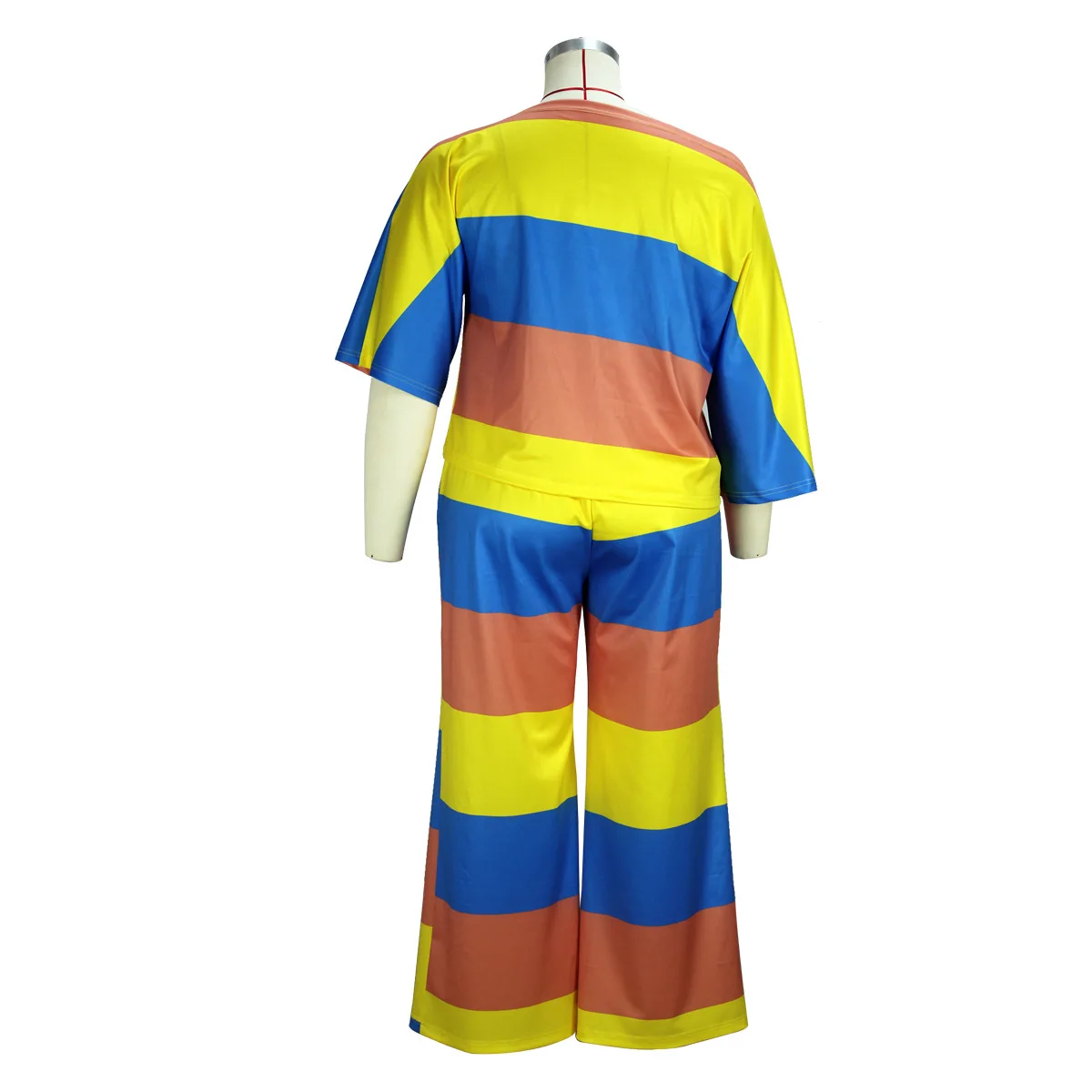 2023 Women's Plus Size Suit Diagonal Shoulder Long Sleeve Top And Loose Wide Leg Pant Outfits Lady Casual Two-Piece Set