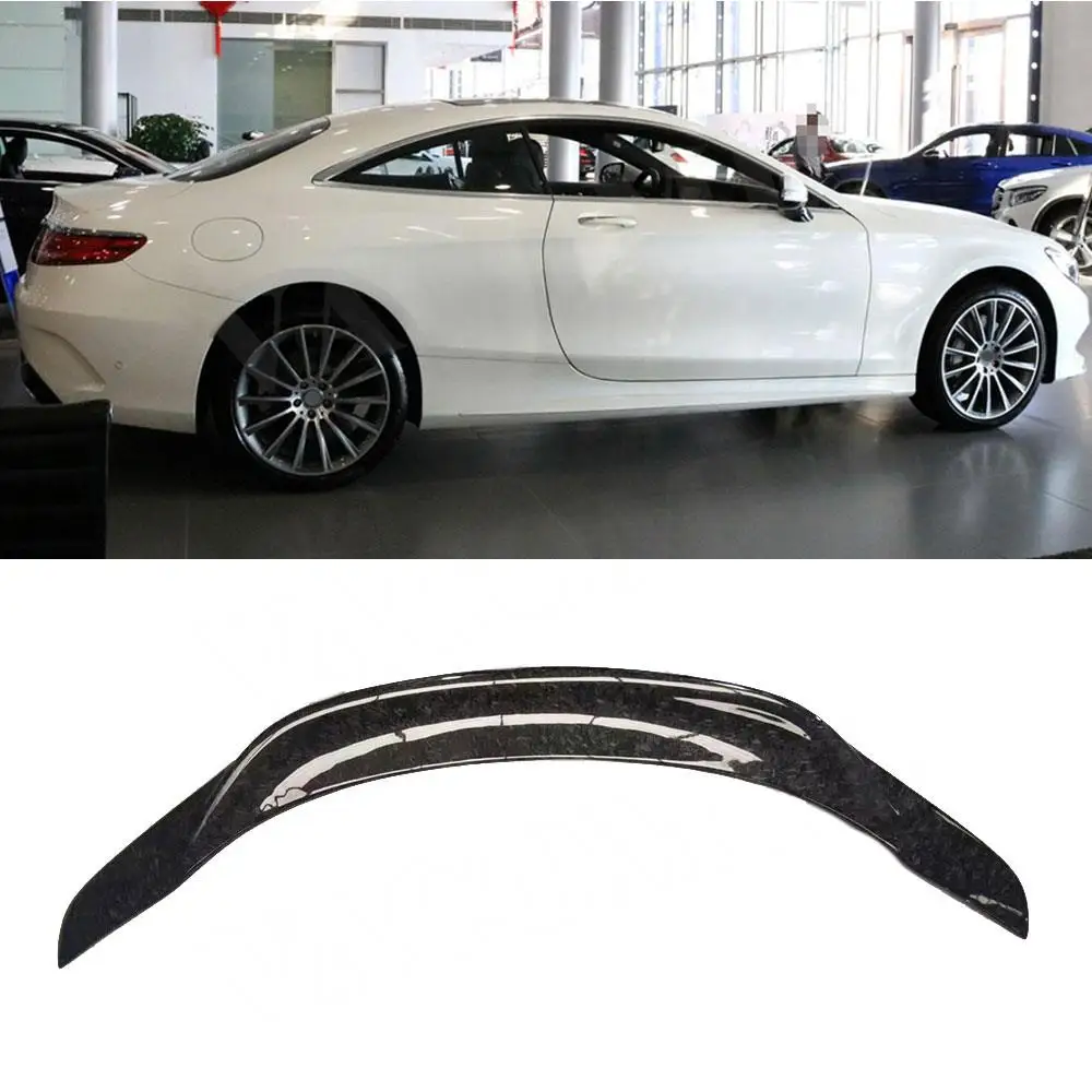 

Forged Carbon Rear Trunk Duck Spoiler Wing for Benz S Class W217 C217 S63 S65 AMG Coupe 2015-2020 Car Bodykits Accessories