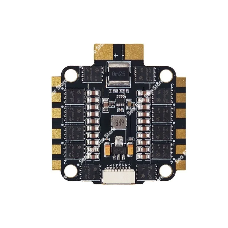 Vue latérale du Micro Moteur ESC Brushless 50A/60A/100A AM32 BLS8, montrant sa taille compacte.