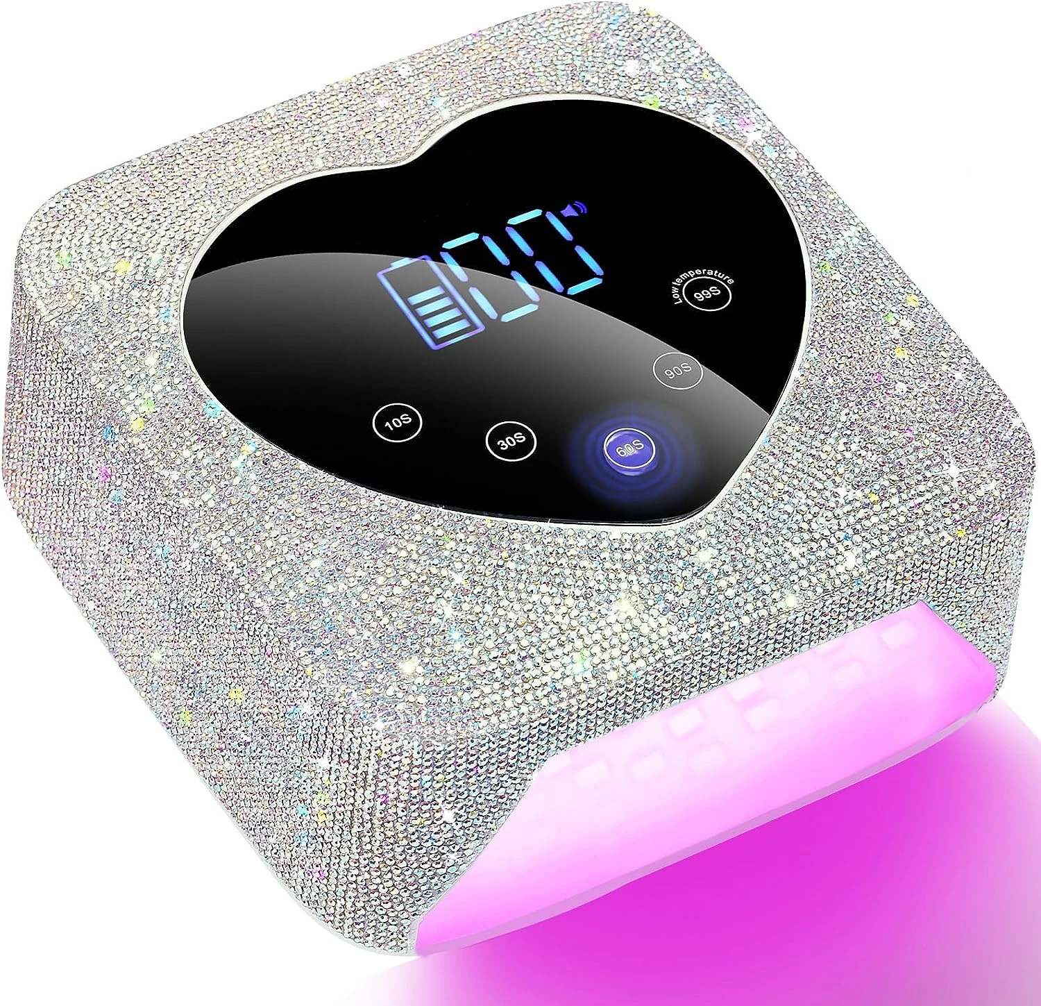 Rechargeable UV LED Nail Lamp 72W Cordless UV Light for Nails with LED Touch Screen Professional Curing Lamp for Gel Nails Dryer