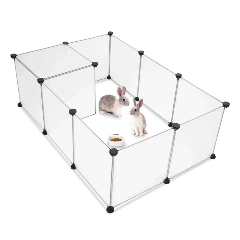 Portable Plastic Pet Playpen for Small Animals