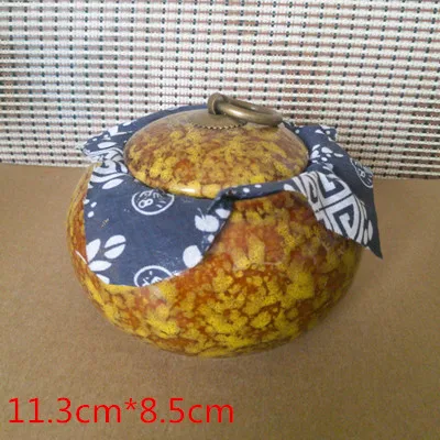 Ceramic Japanese Style Tea Caddies Dried Fruit Storage Cans Sealed Bottle Tea Accessories