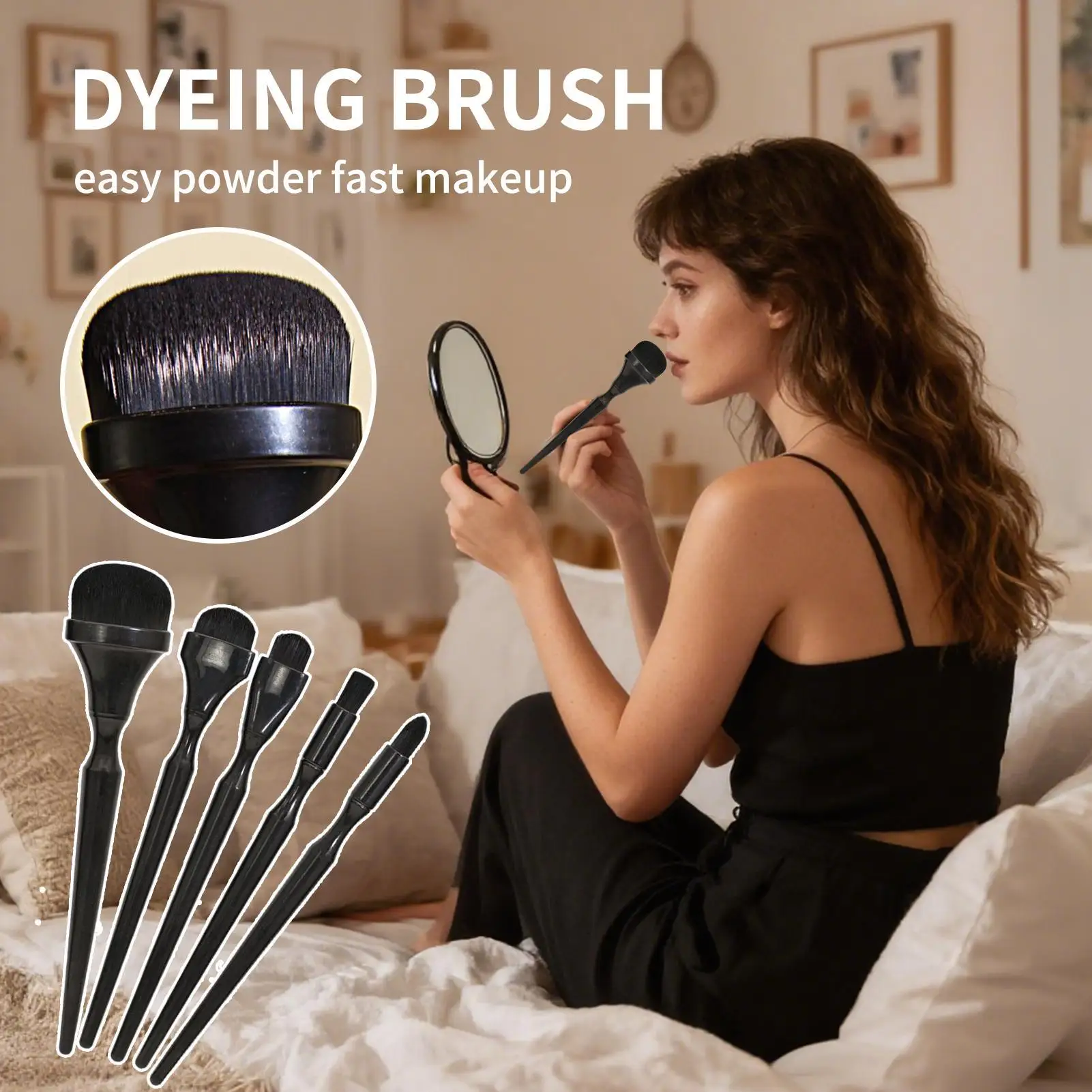 숯 드로잉, 파스텔 페인팅, 금박 잉크 페인팅, DIY 스크랩북킹 카드 페인팅용 블렌딩 브러쉬 5개 세트