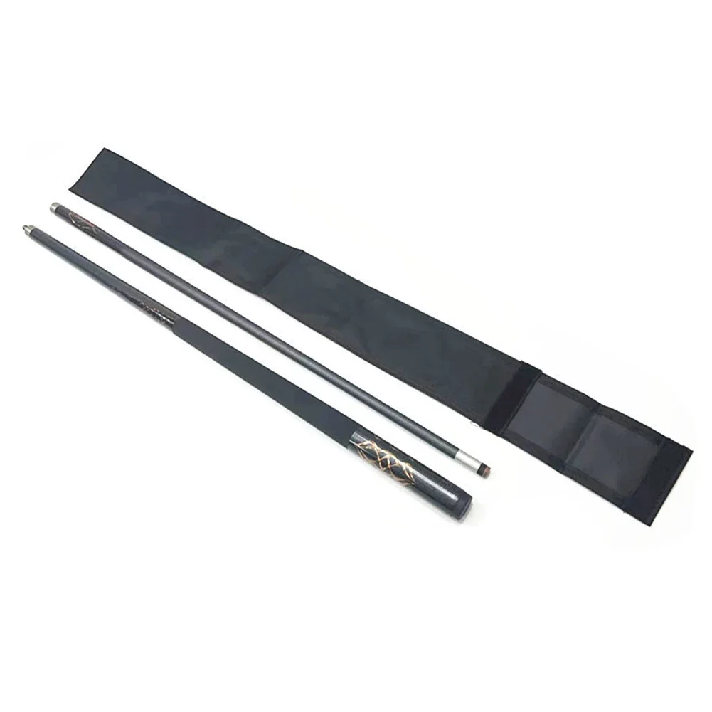 Portable 1/2&3/4 Oxford Cloth Billiard Cue Protection Bag With Self-Adhesive Cloth Seal Adjustable Strap Billiard Supplies