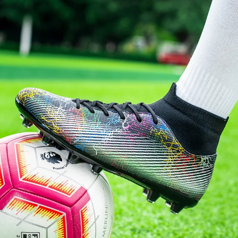 Men Kids Ankle Boots Children Fast Soccer Training Sneakers Outdoor Non Slip Male Football Cleats Shoes_voghion.com