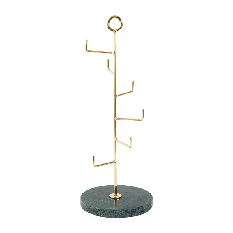 

Marble Jewelry Rack Cup Holder Creative Decoration Household Ring Necklace Earrings Jewelry Display Rack Key Storage Rack