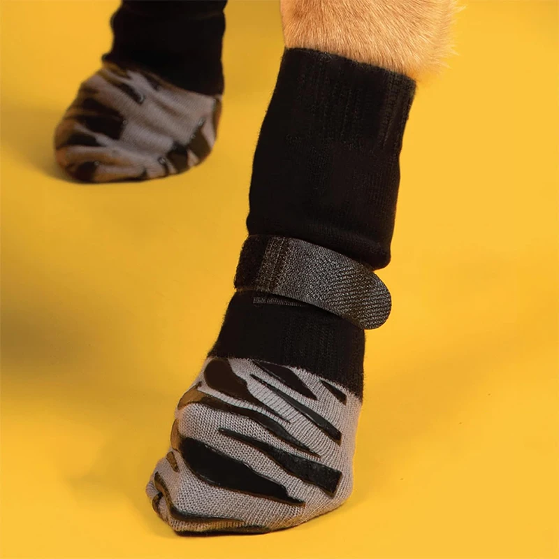 Non-Slip Dog Socks for Paw Protection and Traction on Hardwood Floors