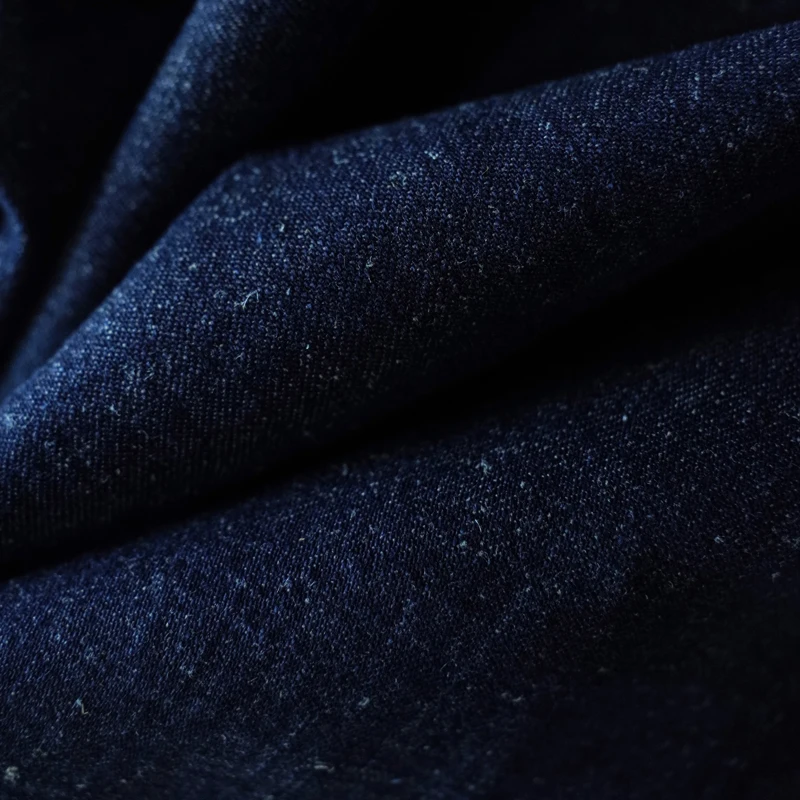 Mens Shirts Summer Short Sleeve Vintage Linen Indigo Denim Shirt Double Pockets Regular Fit