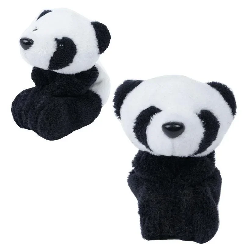 Lovely Simulation Plush Panda Fridge Sticker Magnet Refrigerator Festival Gifts Sticker Suitable Tourism Suitcase Souvenir Tags