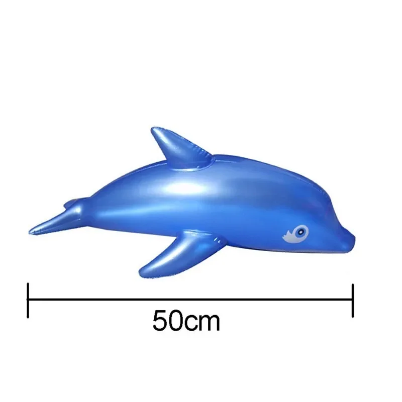 1PC Modeling Cute PVC Blow Up Inflatable Toys Dolphin Beach Toy For A Bathroom Being 51x20 cm Toy For Girls And Boy