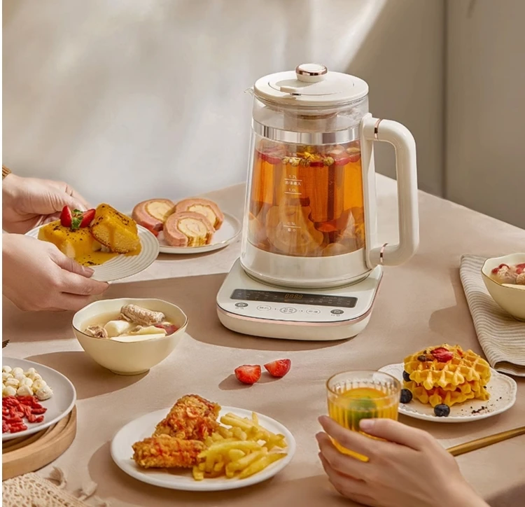 Midea Health Pot Household Multi functional Electric Heating Stew and Boil Flower Tea Boiling Water Pot Glass Automatic Cooking 2