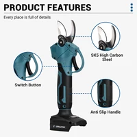 30mm 21V Brushless Motor Cordless Electric scissors Pruner pruning Shears Fruit Tree 250cm Extendable Pole For Makita Battery 2