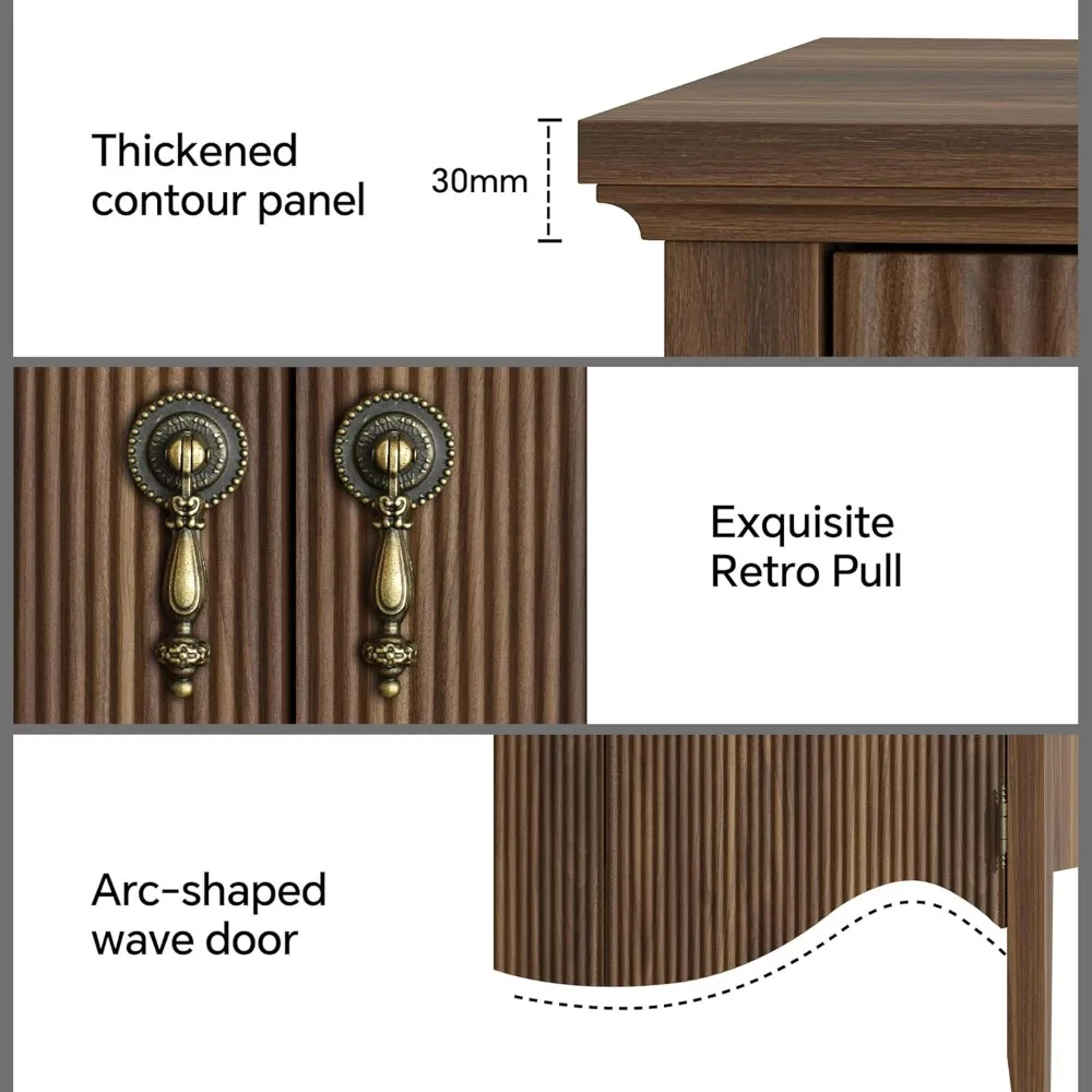 40" Retro Buffet Cabinet with Storage 5