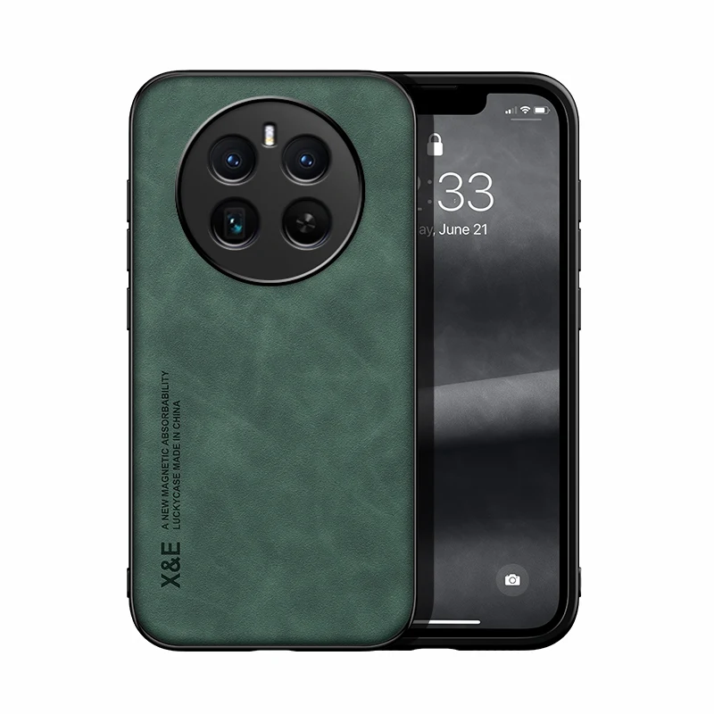 Luxury Shockproof Magnetic Phone Case with Car Holder Functionality