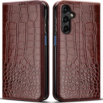 Étui à rabat en cuir pour Samsung Galaxy A15, housse de téléphone, porte-cartes de luxe