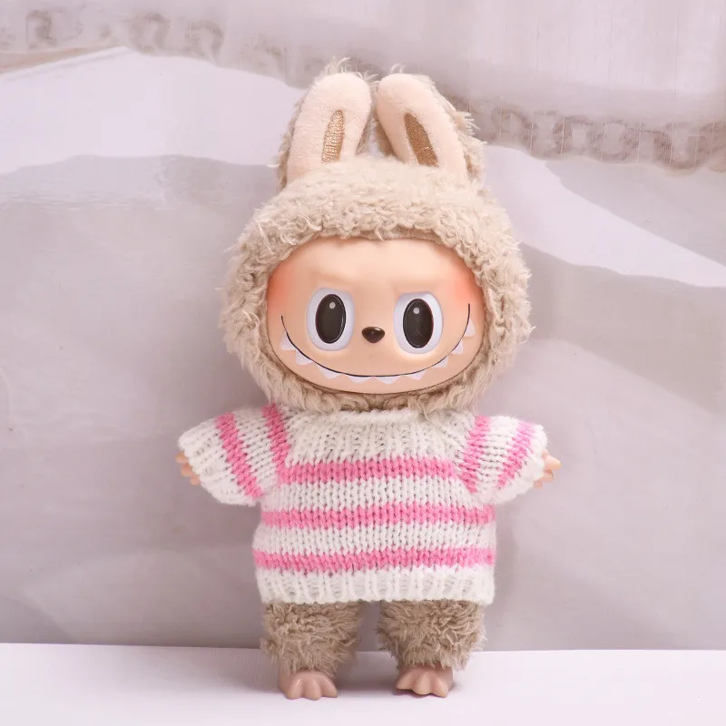 17cm Mini Plush Doll'S Clothes Outfit Accessories For Korea Kpop Exo Labubu Idol V1 V2 sweater winter change Clothing Gift
