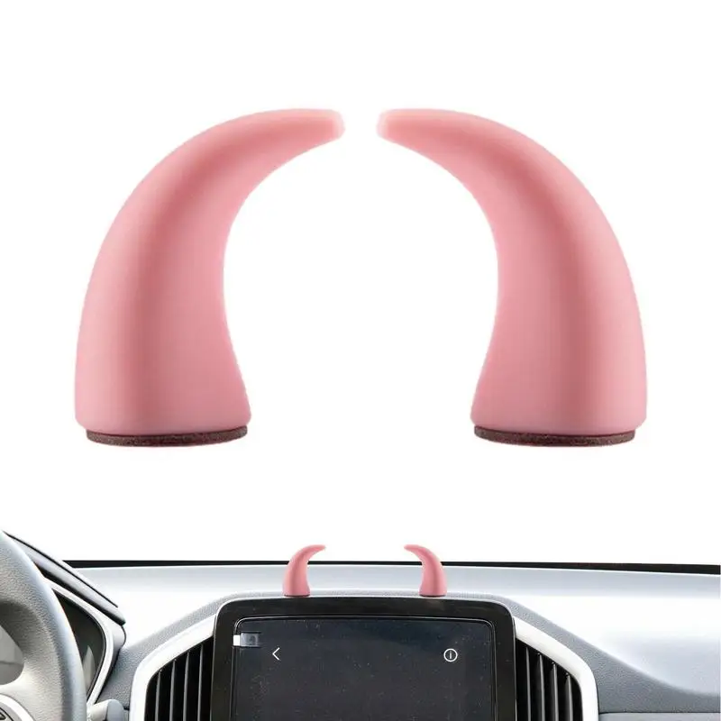 

Auto Devil Horn Ornament Car Ornament Accessory Anti Collision Durable Car Horns Decoration Horns Decal For Home Cars Suv