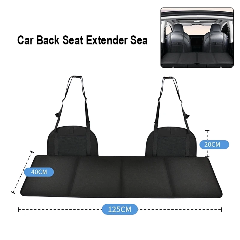 Back Seat Folding Extender Car Seat Cover Travel Bed Non Inflatable Extra Long Car Mattress for SUV Truck Storage Convenient