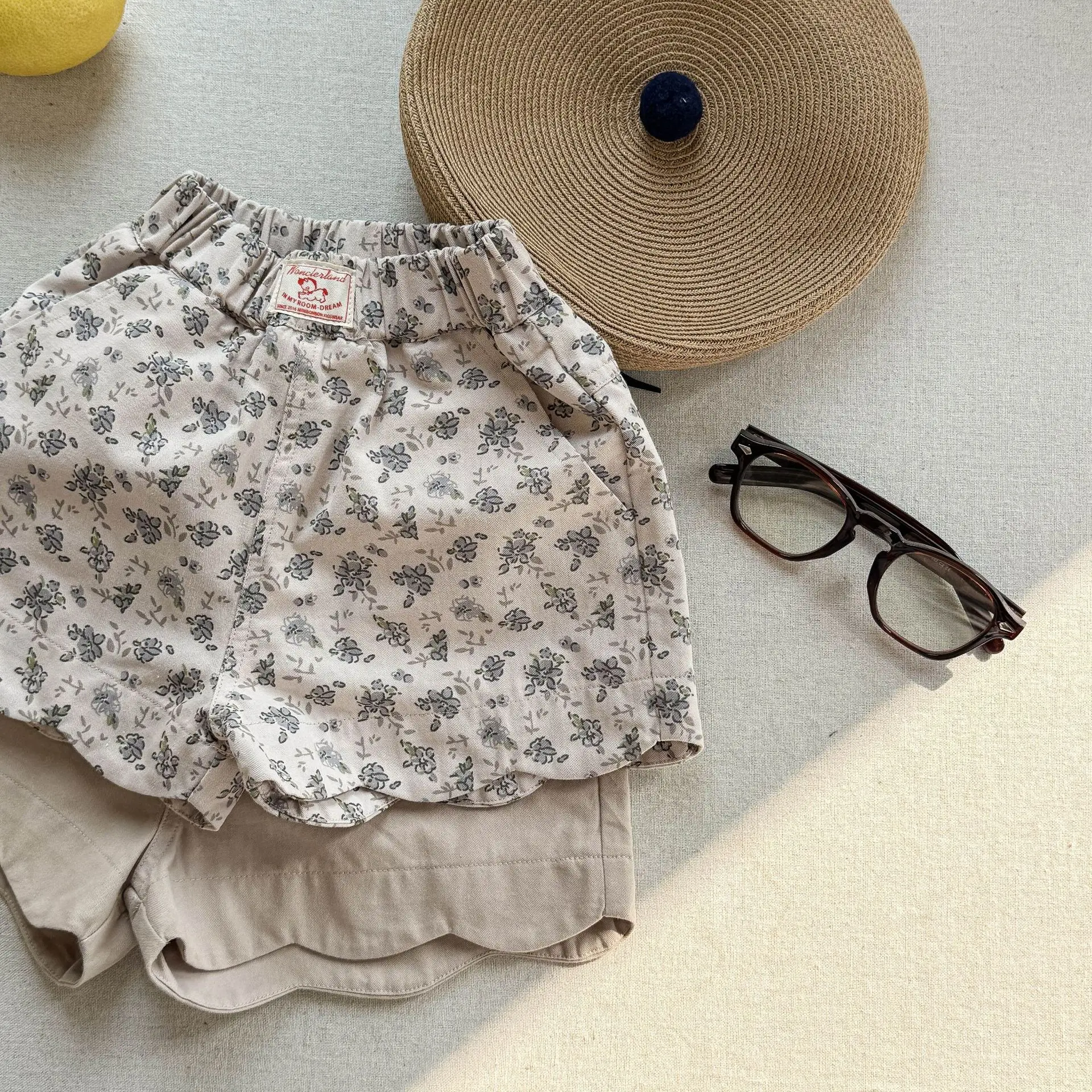 deer jonmi New Summer Toddlers Girls Casual Shorts Printed Korean Style Baby Kids Chic Shorts Children Clothes