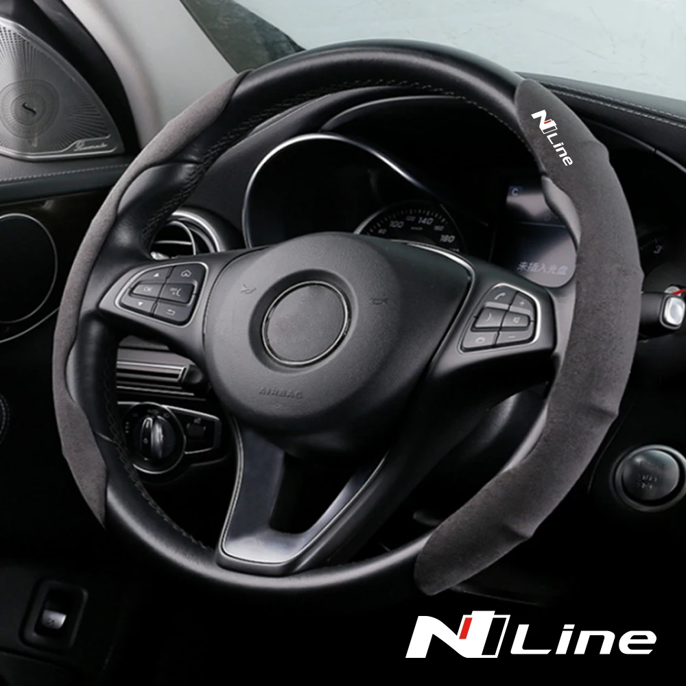 Per Hyundai Veloster Kona I20N I30N N Nline Tucson Sonata Elantra Materiale In Pelliccia Antiscivolo Coprivolante Per Auto