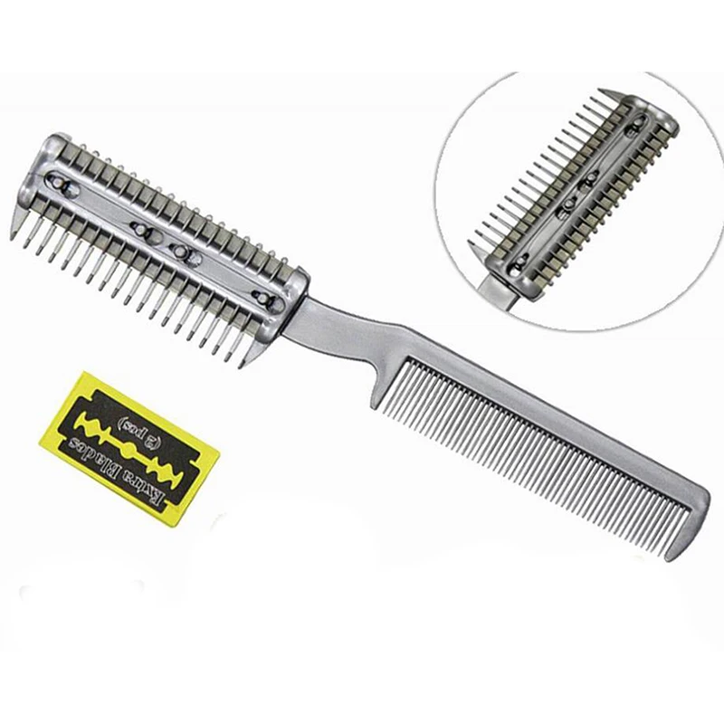 Pet Dog Hair Trimmer Comb Cutting Cut With 2 Blades Grooming Razor Thinning Dog Cat Combs cat Hair Remover hair brush comb dog grooming scissors dog grooming scissors kit