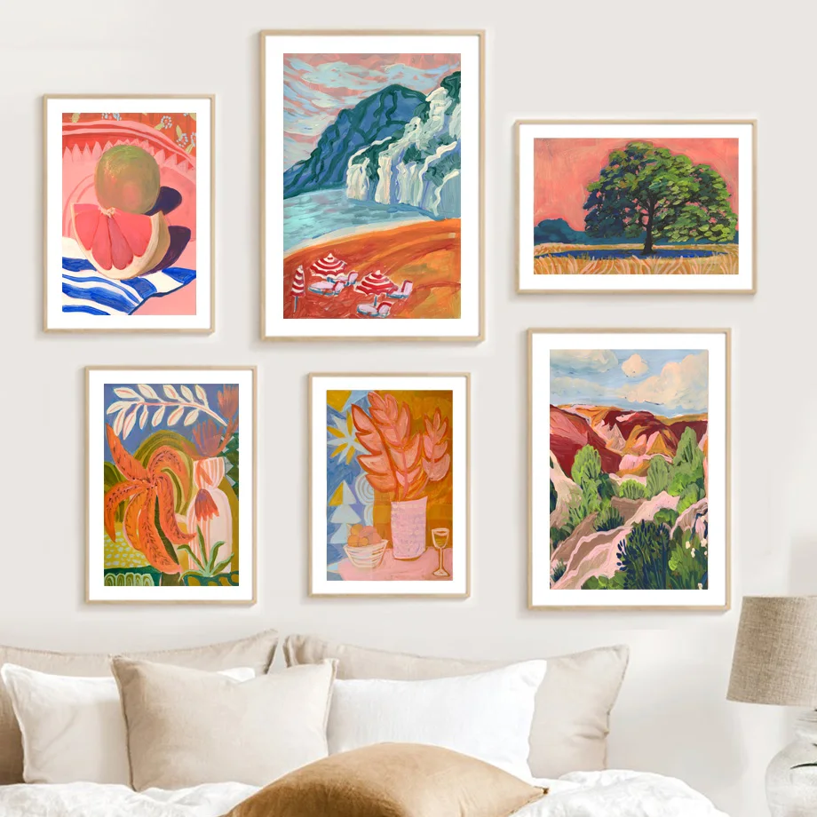 Abstract Agave Yucca Plant Flower Clic Italia Wall Art Canvas Painting Poster E Stampe Immagini A Parete Per La Decorazione Del Soggiorno