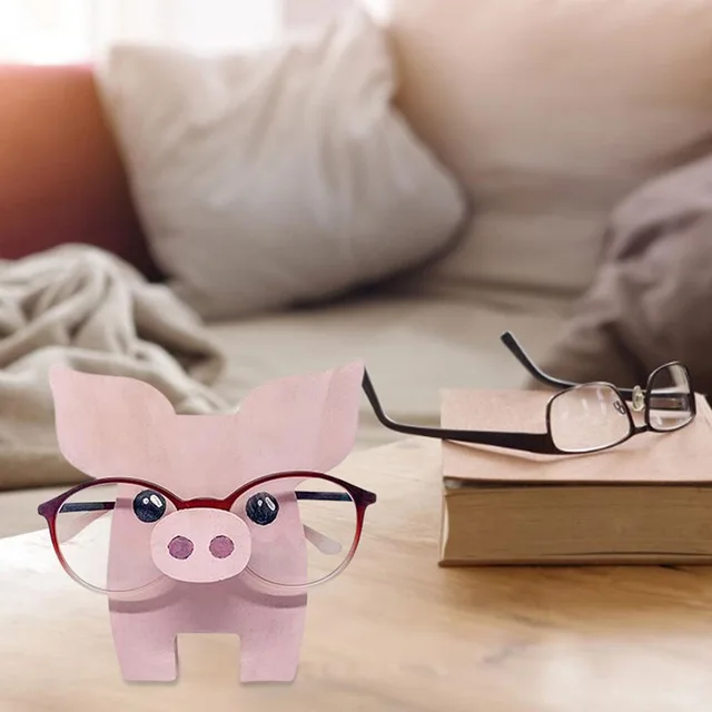 1 Pc Állati Szemüveg Állvány Aranyos 3D -S Fa Faragványok Napszemüveg Kijelző Polc Szemüvegek - Image 4