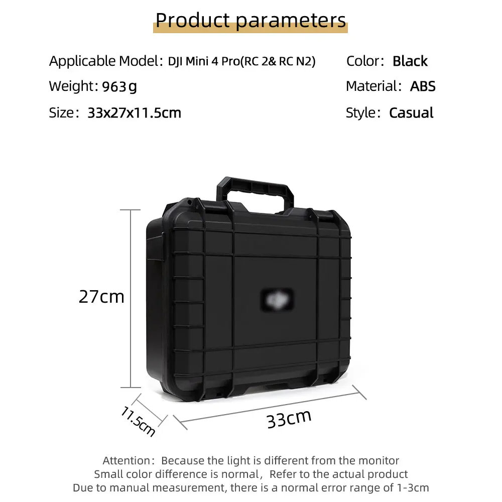 Explosion-Proof Box For DJI Mini 4 Pro Hard Shell Bag For DJI RC 2/RC-N2 Remote Control Protector Suitcase Accessories drone accessories,drone storage bag,dji case,drone case,handbag case,camera carrying case