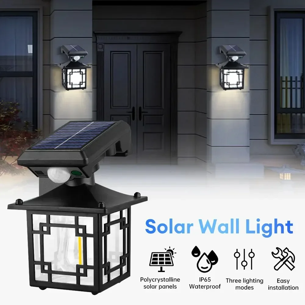 Description Picture 6 of itemMotion Sensor Garden Street Solar Lamp IP65 Waterproof Garden Security Wall Light LED Outdoor Solar Lamp for Yard Patio Pathway