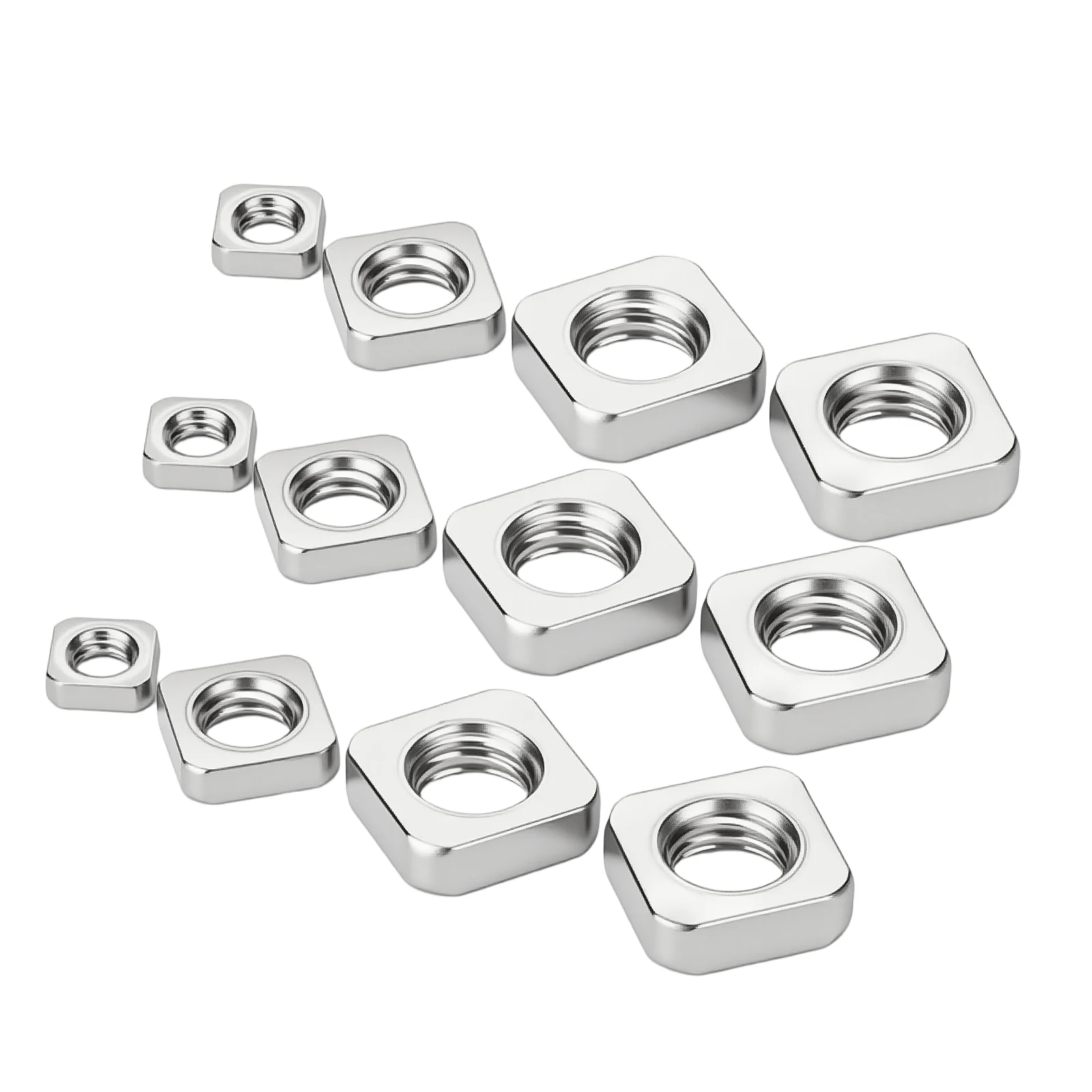 Square thin nuts DIN562 THIN Nut M3 M4 M5 M6 M8 M10 M12 A2 STAINLESS STEEL SQUARE THIN NUTS 5-50pcs